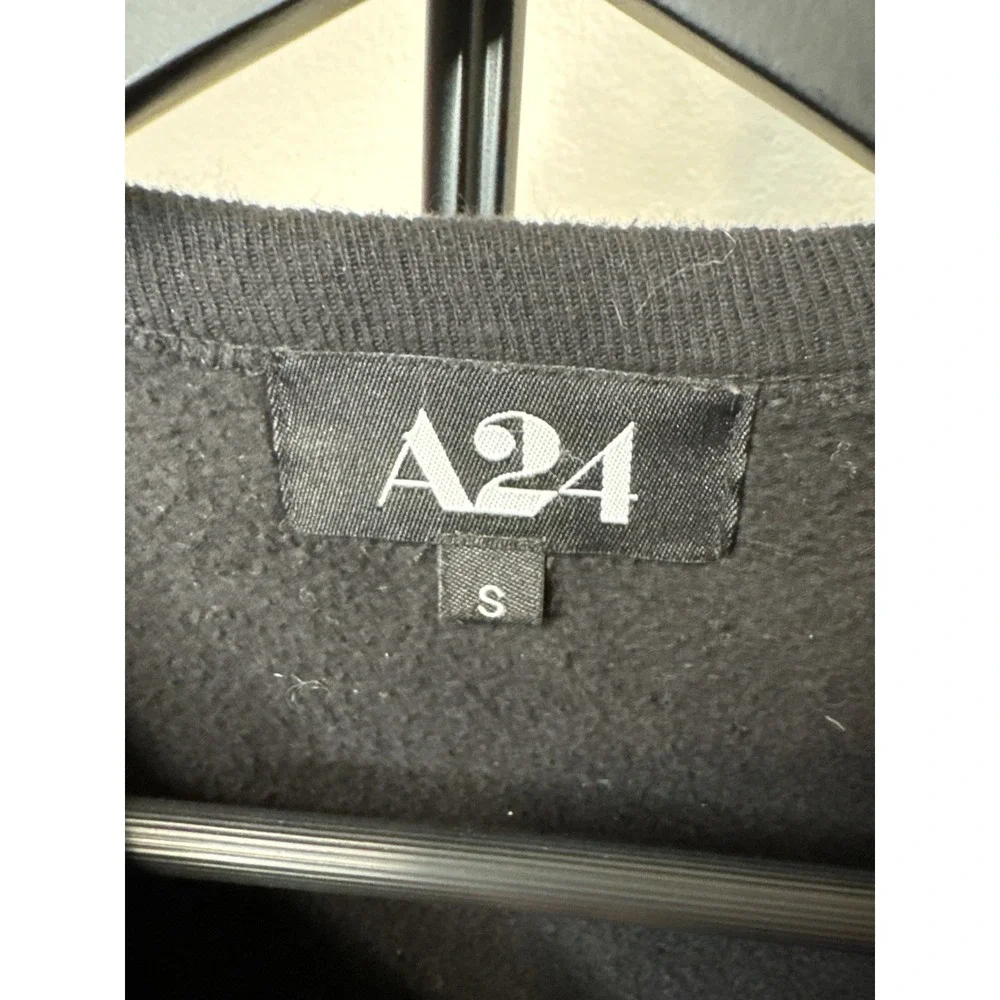 A24 A Twenty Four Horror Movie Studio Crewneck Sweatshirt Black Size S